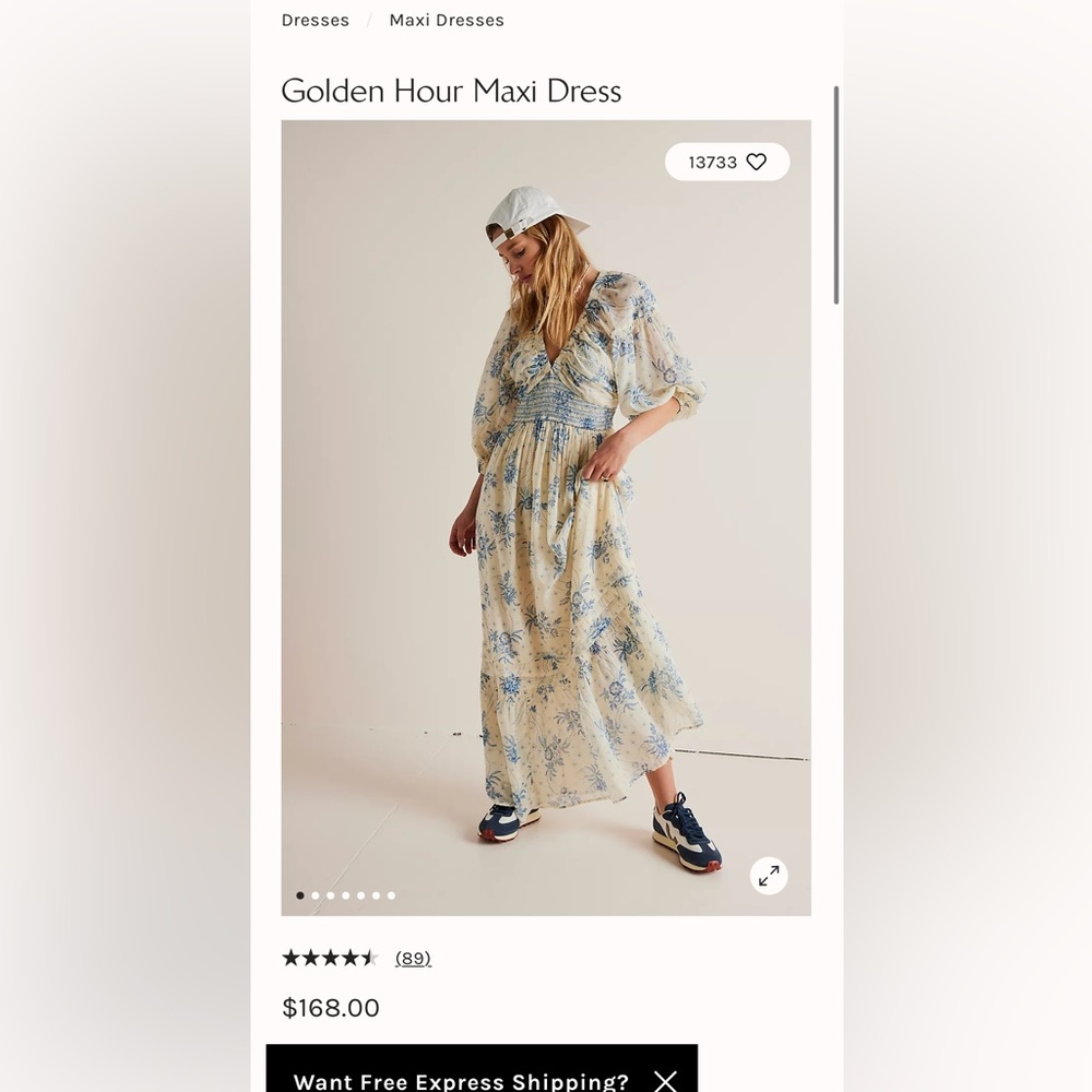 COPY - Golden hour free people maxi dress